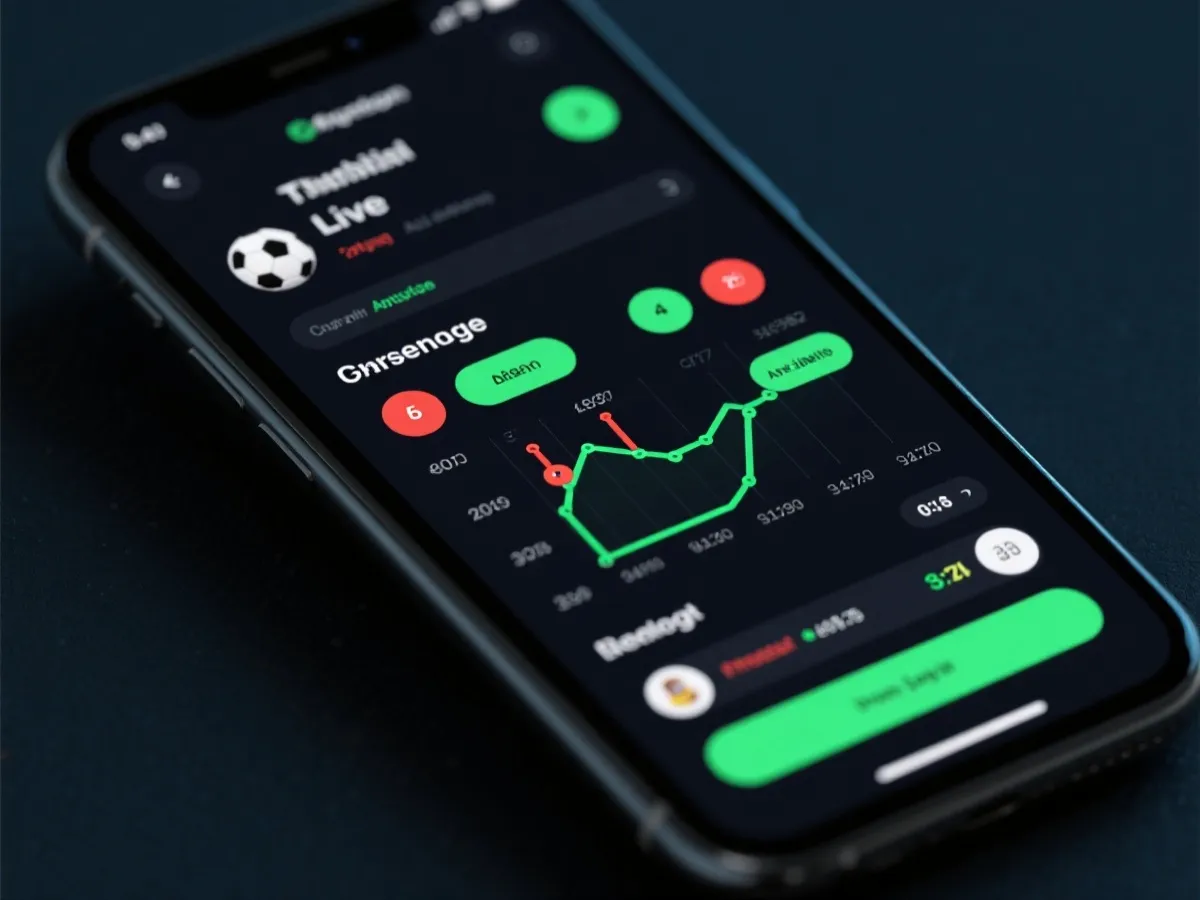 手機滾球即時賽況介面示意圖